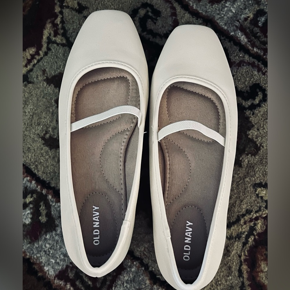 Old Navy Cream Mary Janes